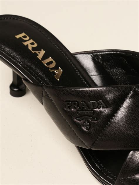 prada schaal|Prada sandals.